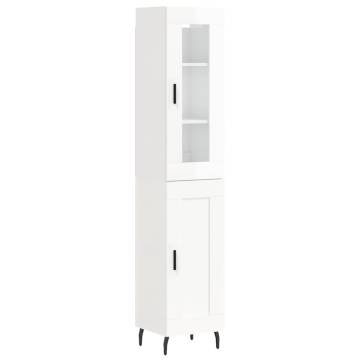 Highboard High Gloss White - Stylish Storage Solution