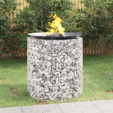 Gabion Fire Pit Ø 100 cm - Durable Galvanised Iron