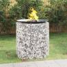 Gabion Fire Pit Ø 100 cm Galvanised Iron Size 100 x 100 cm 