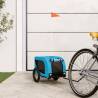 Pet Bike Trailer Blue and Black Oxford Fabric and Iron Colour blue Size 53 x 124 x 53 cm 