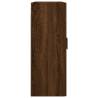 Elegant Wall Mounted Cabinets - Brown Oak - 2 pcs | Hipomarket