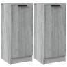 Stylish Sideboards 2 pcs Grey Sonoma - Quality Engineered Wood