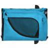 Pet Bike Trailer - Blue & Black Oxford Fabric, Sturdy Iron Frame