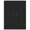 Stylish Highboard Black 69.5x34x180 cm - Durable Engineered Wood