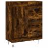 Stylish Highboard in Smoked Oak - 69.5x34x180 cm | Hipo Market