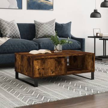 Coffee Table Smoked Oak - Stylish & Functional | HipoMarket