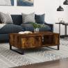 Coffee Table Smoked Oak 90x60x35 cm Engineered Wood Colour smoked oak Quantity in Package 1 