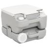 Portable Camping Toilet 10+10 L - Grey & White HDPE