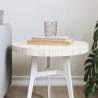 Table Top Round White Ø40x3 cm Solid Wood Pine Colour white Size 40 x 3 cm Quantity in Package 1 