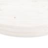 Table Top Round White Ø40x3 cm - Solid Wood Pine