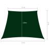 Sunshade Sail Oxford Fabric - Dark Green Trapezium 2/4x3 m