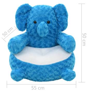 Soft Blue Elephant Cuddly Toy Plush for Kids | Hipomarket