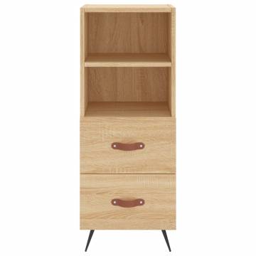 Stylish Highboard Sonoma Oak - 34.5x34x180 cm