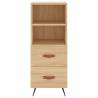 Stylish Highboard Sonoma Oak - 34.5x34x180 cm