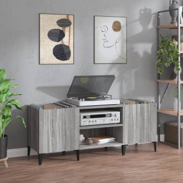 Record Cabinet Grey Sonoma 121x38x48 cm - Hipomarket