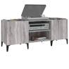 Record Cabinet Grey Sonoma 121x38x48 cm - Hipomarket