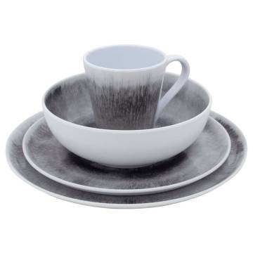 Eurotrail 16 Piece Nebu Grey Tableware Set - Perfect for Camping