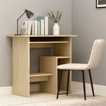 Desk Sonoma Oak 80x45x74 cm - Modern & Durable Workstation