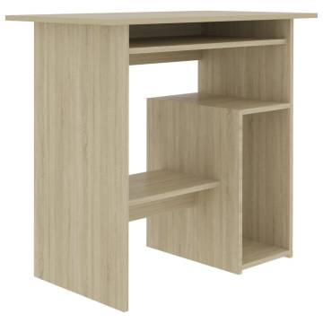 Desk Sonoma Oak 80x45x74 cm - Modern & Durable Workstation