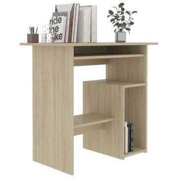 Desk Sonoma Oak 80x45x74 cm - Modern & Durable Workstation