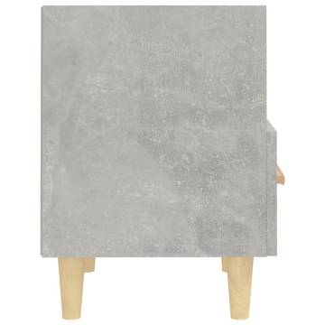 Concrete Grey Bedside Cabinets - Scandinavian Style (2 pcs)