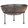 Rustic Fire Pit Ø 60 cm Iron Colour brown Size Ø 60 cm 