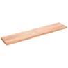 Wall Shelf Light Brown 200x40x(2-6) cm Treated Solid Wood Oak Colour light brown Size 200 x 40 x 6 cm Quantity in Package 1 Number of Pieces 