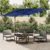 Double Top Cantilever Umbrella Azure Blue 300x300 cm