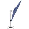 Double Top Cantilever Umbrella Azure Blue 300x300 cm