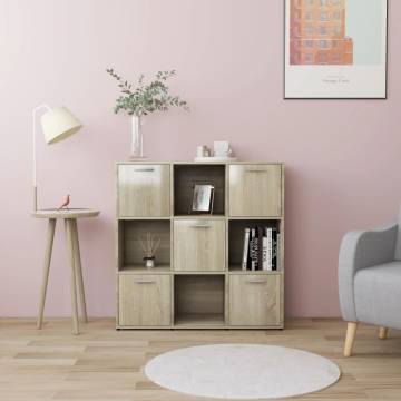 Book Cabinet Sonoma Oak - Stylish Storage Solution | Hipo Market