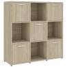 Book Cabinet Sonoma Oak - Stylish Storage Solution | Hipo Market