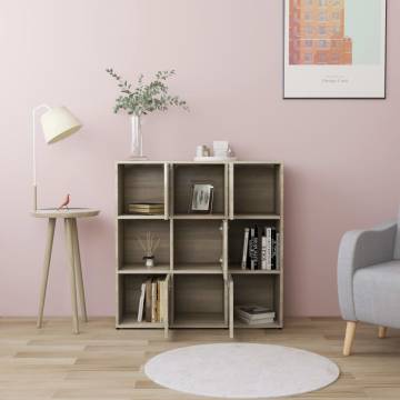 Book Cabinet Sonoma Oak - Stylish Storage Solution | Hipo Market