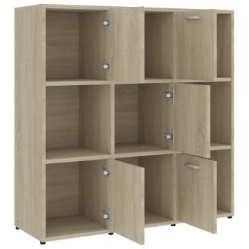 Book Cabinet Sonoma Oak - Stylish Storage Solution | Hipo Market