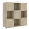 Book Cabinet Sonoma Oak - Stylish Storage Solution | Hipo Market