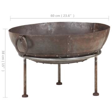 Rustic Fire Pit Ø 60 cm Iron – Perfect for Your Garden