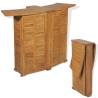 Folding Bar Table 155x53x105 cm - Solid Teak Wood