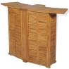 Folding Bar Table 155x53x105 cm - Solid Teak Wood