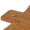 Folding Bar Table 155x53x105 cm - Solid Teak Wood