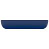 Luxury Rectangular Dark Blue Ceramic Basin | 71x38 cm