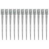 Ground Spikes 12 pcs Silver 9x9x90 cm Galvanised Steel Size 9 x 9 x 90 cm Quantity in Package 12 