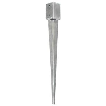 Ground Spikes 12 pcs | Durable Galvanised Steel Silver