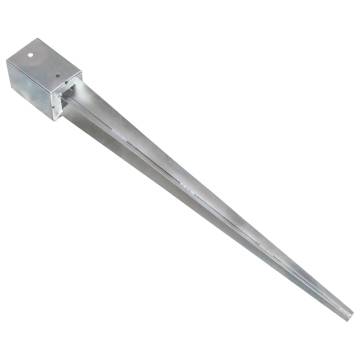 Ground Spikes 12 pcs | Durable Galvanised Steel Silver