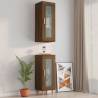 Hanging Wall Cabinet Brown Oak - 34.5x34x90 cm | HipoMarket