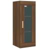 Hanging Wall Cabinet Brown Oak - 34.5x34x90 cm | HipoMarket