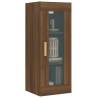 Hanging Wall Cabinet Brown Oak - 34.5x34x90 cm | HipoMarket