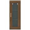 Hanging Wall Cabinet Brown Oak - 34.5x34x90 cm | HipoMarket