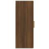 Hanging Wall Cabinet Brown Oak - 34.5x34x90 cm | HipoMarket