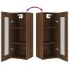 Hanging Wall Cabinet Brown Oak - 34.5x34x90 cm | HipoMarket