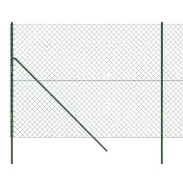 Durable Green Chain Link Fence 2.2x25m | Hipo Market