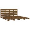 Honey Brown King Size Bed Frame - Solid Pine Wood 150x200 cm